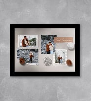 Kişiye Özel 4 Fotoğraflı Kolaj Çerçeve (Siyah)
