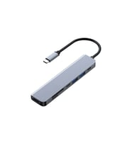 FRISBY FA-7684C TYPE-C - 7 IN1 USB-C+HDMI+SD/TF+USB3.0+PD+USB-C