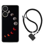 Realme C55 Kılıf Resimli Boyun Askılı İpli Desenli Silikon Series Mooons 1861