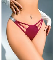 Parıltılı  Kırmızı Tanga (Bordo)
