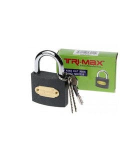 Tri-max Gri Döküm Asma Kilit 32 mm MK2323 BAYTEC