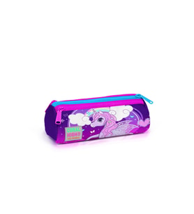 Coral High Kids Mor Pembe Unicorn Desenli Üç Bölmeli Kalem Çantası 22008