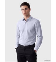 LCW BUSINESS Mavi Regular Fit Ekose Poplin Erkek Gömlek