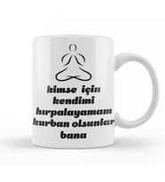 Komik Söz Kurban Olsunlar Bana Kupa Bardak Porselen