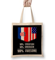 50% Costa Rican 50% American %100 Awesome Bez Çanta Uzun Saplı