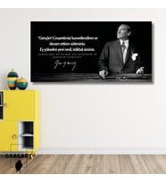 Panoramik Kanvas Makam Panosu Atatürk Sözleri Gençler Hakkında Sözü