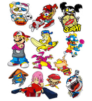 Anime Sticker Set 1 12 Parça Telefon, Tablet, Defter, Laptop Sticker