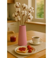 Modern Dekoratif Vazo – Minimalist Tasarım, 18 cm , Çok Amaçlı Dekoratif Vazo (Renk Seçenekli)