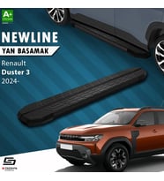 S-Dizayn Renault Duster 3 NewLine Siyah Yan Basamak 183 Cm 2024 Üzeri A+ Kalite
