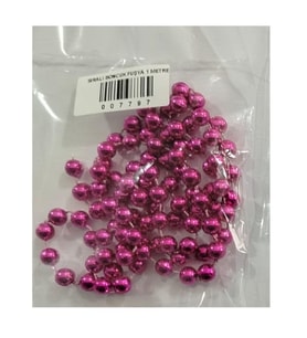 Sıralı Boncuk Fuşya 1 Metre - 3 paket