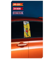 Araç Kapı Direk Kaplama Folyosu Pikachu Desenli (Sağ Sol Takım) (2 Adet) - 22x50 (Çok Renkli)
