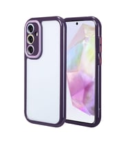 Skyarc Samsung Galaxy A35 Kılıf Kamera Korumalı Renkli Kenar ve Çerçeve Tasarımlı Vitamin Kapak (Mor)