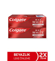 Colgate Max White Kalıcı Beyazlık Beyazlatıcı Diş Macunu 75 ml x2 Adet 