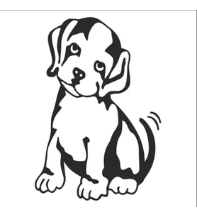 KÖPEK FOLYO STİCKER 160cm Uzunluk (Karışık)