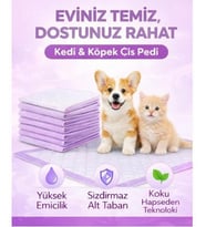 Yıkanabilir Kopitoneli sıvı geçirmez kedi /köpek çiş pedi -ölçüler 70 x 70