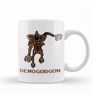 Demogorgon Pixel Character Kupa Bardak Porselen