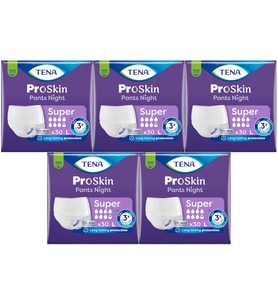 Tena Proskin Pants Süper Night Gece Emici Külot Yetişkin Bezi L - Büyük - Large 150 Adet