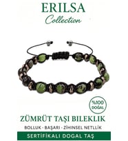 Sertifikalı Terahertz & Zümrüt Taşı Bileklik – Bereket, Aşk ve Koruma (Çok Renkli)