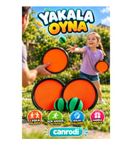 Çocuklar İçin Cırtlı Top Yakalama Seti – 2 Kişilik At Yakala Spor Oyuncağı