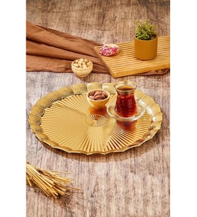 Cooker CKR3904 Gold Metal Tepsi 35 cm