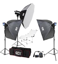 Gdx BM400 3'lü Paraflaş Set + Çekim Masası 60x130cm