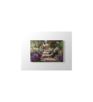 Claude Monet - Garden Path Giverny Tablo - 106204 - 60x60 Cm