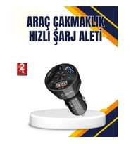 Mey İthalat® Polygold Quick Charger 55W Araç Şarj Cihazı PD USB C Destekli
