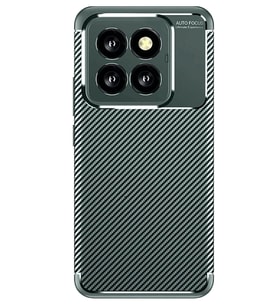 Newface Xiaomi Mi 14T Pro Kılıf Auto Focus Karbon Kapak - Koyu Yeşil