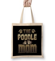 Poodle Mom Dog Lover Poodle Lover Bez Çanta Uzun Saplı