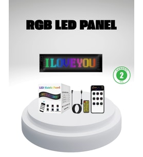 Rgb Led Panel – Uyumlu, Yazı Gif Destekli, Usb Bağlantılı Dekoratif Ekran