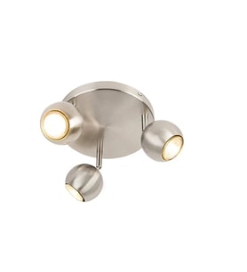GU10 İnox Kaplama 3’lü Metal Spot Avize LED Uyumlu Modern Tavan Hareketli Başlık