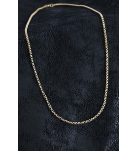 316L Çelik Örme Zincir Model Gold Renk Erkek Kolye 5886 - EEEEEE3445-1244