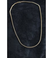 316L Çelik Örme Zincir Model Gold Renk Erkek Kolye 5886 - EEEEEE3445-1244