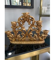 5 Li Şamdan (polyester) (Gold)