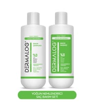 Dermalog Kuru Yıpranmış Saçlar İçin Yoğun Nemlendirici Ve Onarıcı Saç Bakım Seti 500 ML