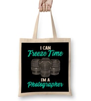 Funny I Can Freeze Time I'm a Photographer Pun Bez Çanta Uzun Saplı
