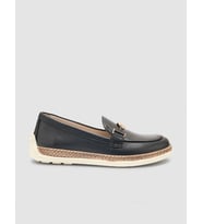 %100 Hakiki Deri Siyah Kadın Loafer