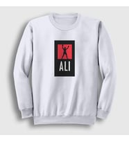 Presmono Unisex Beyaz Victory Muhammed Ali Sweatshirt 231019tt (Beyaz)