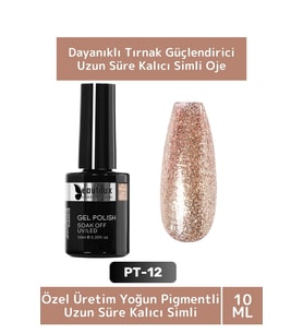 Yüksek Pigmentli Hızlı Kuruyan Tırnak Güçlendirici 3 Aşamalı Kalıcı Simli Oje 10 Ml