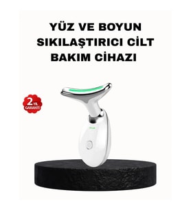 Mey İthalat® EMS Mikro Akım Yüz ve Boyun Sıkılaştırıcı Cihaz 7000 VPM Titreşim Isı Terapili