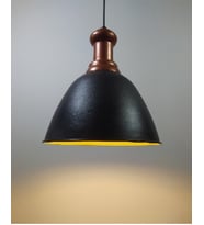 RİOLİGHT RETRO TEKLİ METAL SARKIT AVİZE ÇAP: 28CM (Siyah)