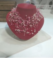 PEMBE TAŞLI TAMA KOLYE