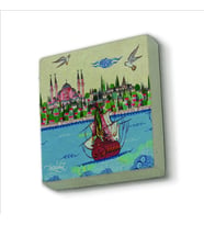Ayasofya Camii Baskılı Doğaltaş  Magnet(KRT-008)Buzdolabı Süsü