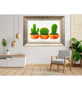 Gümüş Çerçeveli dekoratif Tablo as565