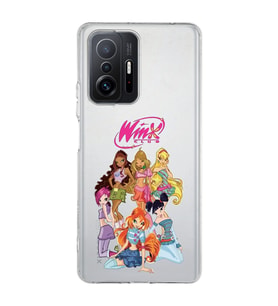 Redmi Mi 11T/Mi 11T Pro Uyumlu Winx Club Desenli Şeffaf Telefon Kılıfı
