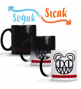 Radiohead Logo Sihirli Kupa Bardak Porselen