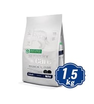 Natures Protection Siyah Tüylü Kümes Hayvanlı  Köpek Maması 1,5 Kg (Kahverengi)