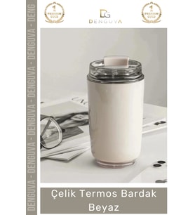 #Termos Paslanmaz Sızdırmaz Isı Yalıtımlı Vakumlu Ofis Outdoor Kahve Çelik Termos Bardak Beyaz