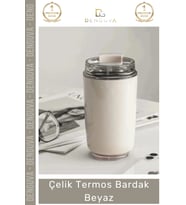 #Termos Paslanmaz Sızdırmaz Isı Yalıtımlı Vakumlu Ofis Outdoor Kahve Çelik Termos Bardak Beyaz