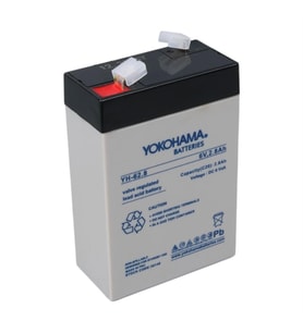 Yokohama YH-62.8 6 Volt - 2.8 Amper Dik Akü (66x33x97 mm) (Siyah)